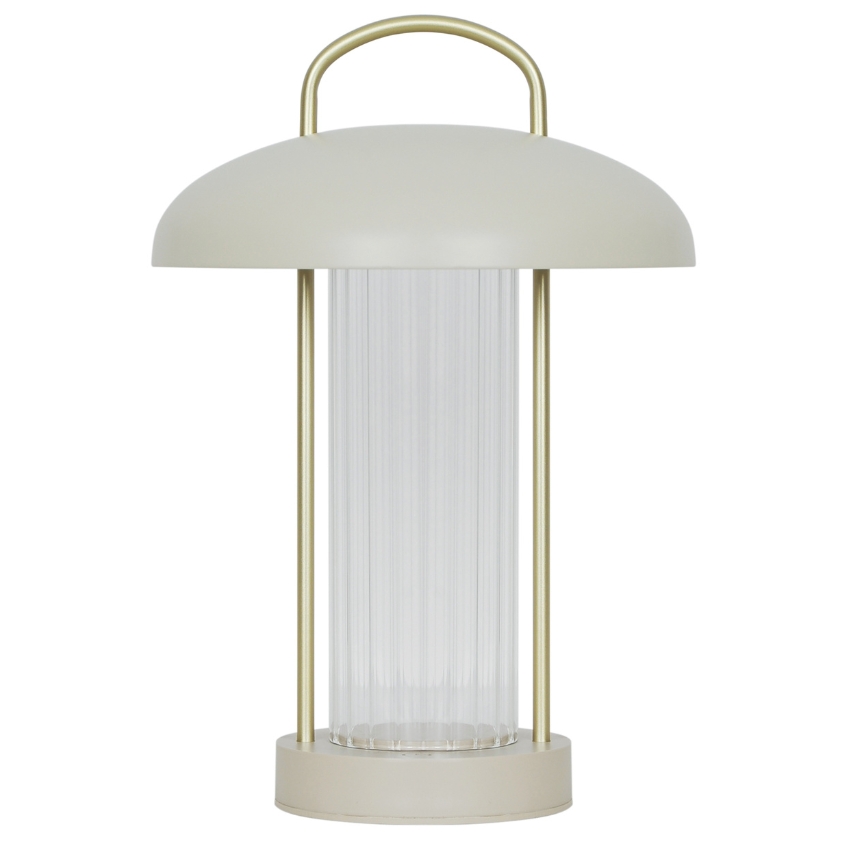 Nordlux Béžová kovová stolní LED lampa Mirano