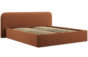 Micadoni Sametová postel Elizabeth 180 x 200 cm s úložným prostorem