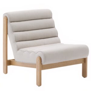 Béžové čalouněné křeslo Kave Home Magira