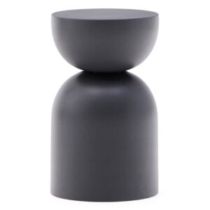 Šedý kovový odkládací stolek Kave Home Rachell 30