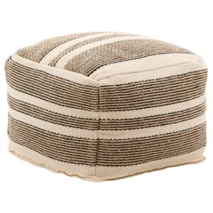 Béžový puf Kave Home Aylin 60 x 60 cm