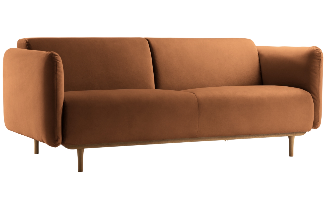 Micadoni Sametová pohovka Noomi 162 cm