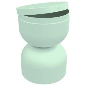 Mátově zelený hliníkový zahradní stolek Fermob Piapolo 32 cm