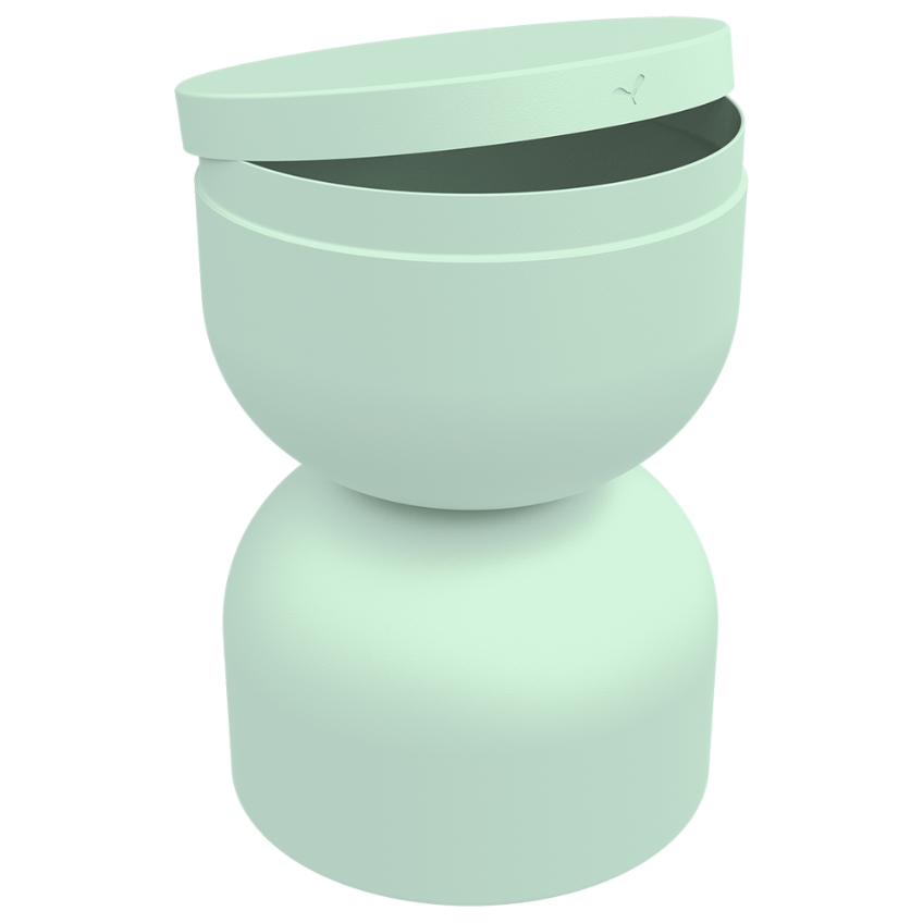 Mátově zelený hliníkový zahradní stolek Fermob Piapolo 32 cm