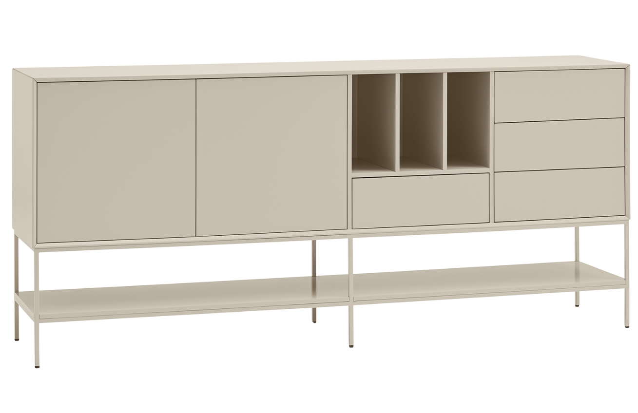 Krémová komoda Teulat Platt 220 x 45 cm