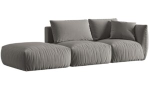 Micadoni Sametová pohovka Chris 315 cm