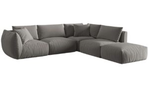 Micadoni Sametová rohová pohovka Chris 295 cm