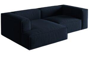 Micadoni Sametová rohová pohovka Nuria 252 cm