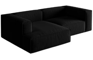 Micadoni Sametová rohová pohovka Nuria 252 cm