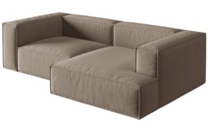 Micadoni Sametová rohová pohovka Nuria 252 cm