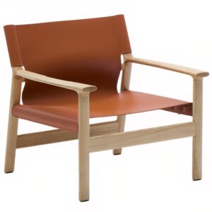 Kave Home Kožené křeslo Jan