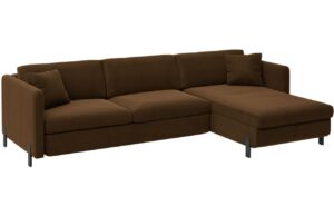 Micadoni Sametová rozkládací pohovka Gloria 260 cm