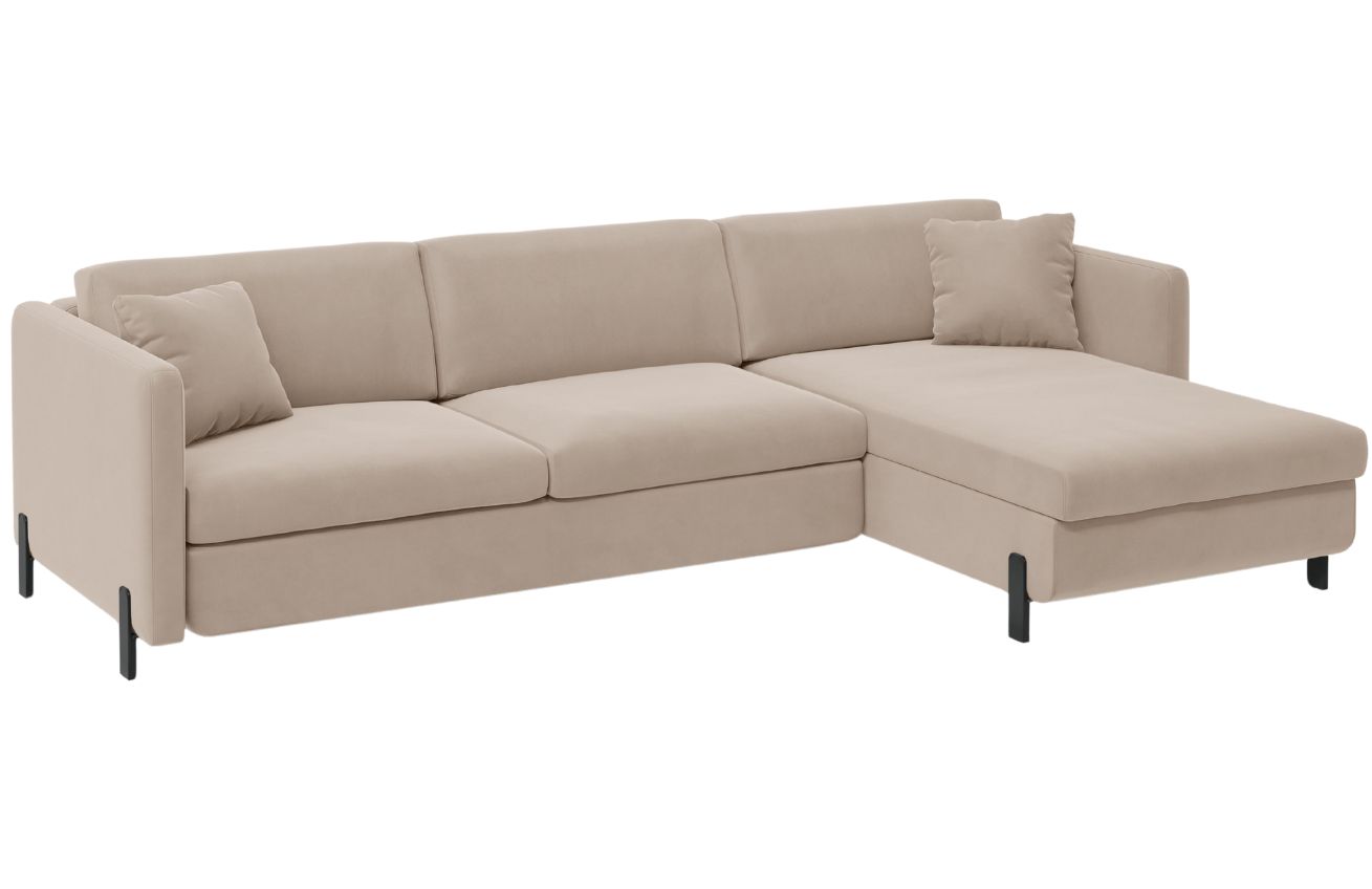 Micadoni Sametová rozkládací pohovka Gloria 260 cm