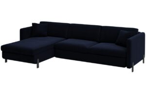 Micadoni Sametová rozkládací pohovka Gloria 260 cm