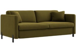 Micadoni Sametová rozkládací pohovka Gloria 182 cm