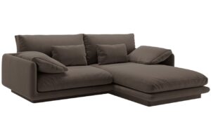 Micadoni Sametová rohová pohovka Torino 220 cm