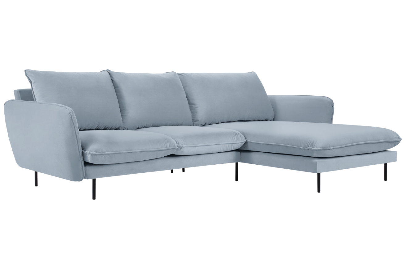 Cosmopolitan Design Sametová rohová pohovka Vienna 255 cm