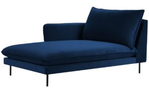 Cosmopolitan Design Královsky modrá sametová lenoška Vienna 170 cm