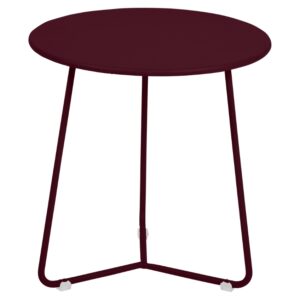 Třešňově červený kovový odkládací stolek Fermob Cocotte 34 cm