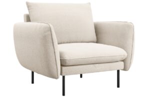 Cosmopolitan Design Béžové bouclé křeslo Vienna
