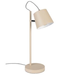Béžová kovová stolní lampa ZUIVER BUCKLE HEAD