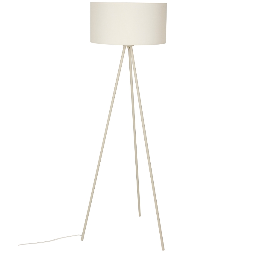 White Label Béžová stojací lampa WLL SUSIE 146 cm