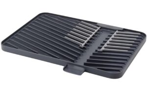 Joseph Joseph Šedý plastový odkapávač na nádobí Flip-Up