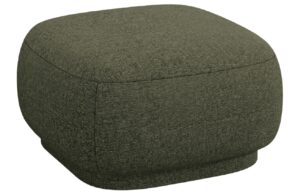 Cosmopolitan Design Zelená čalouněná podnožka Camden 65 x 65 cm