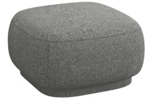 Cosmopolitan Design Šedá čalouněná podnožka Camden 65 x 65 cm