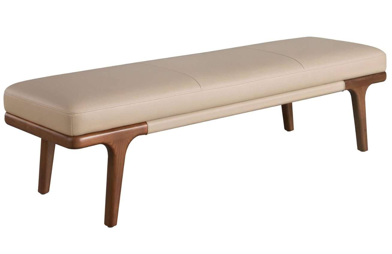 Angel Cerdá Béžová koženková lavice No. 5179