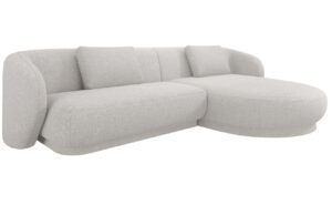 Cosmopolitan Design Světle šedá čalouněná rohová pohovka Camden 289 cm