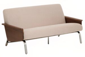 Kave Home Světle hnědá ořechová dvoumístná pohovka Amsen 165 cm