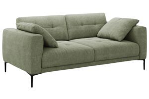 Micadoni Olivově zelená čalouněná trojmístná pohovka Bemy 200 cm