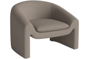 Bolia Tmavě béžové bouclé křeslo Mielo