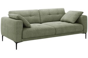 Micadoni Olivově zelená čalouněná čtyřmístná pohovka Bemy 230 cm