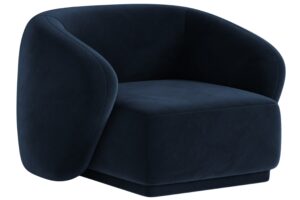 Maison Heritage Královsky modré sametové křeslo Jane