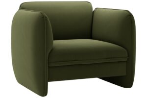 Micadoni Zelené sametové křeslo Georgia