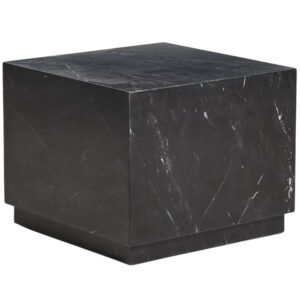 Kave Home Černý mramorový odkládací stolek Sorein 50 x 50 cm