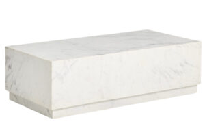 Kave Home Bílý mramorový konferenční stolek Sorein 100 x 50 cm